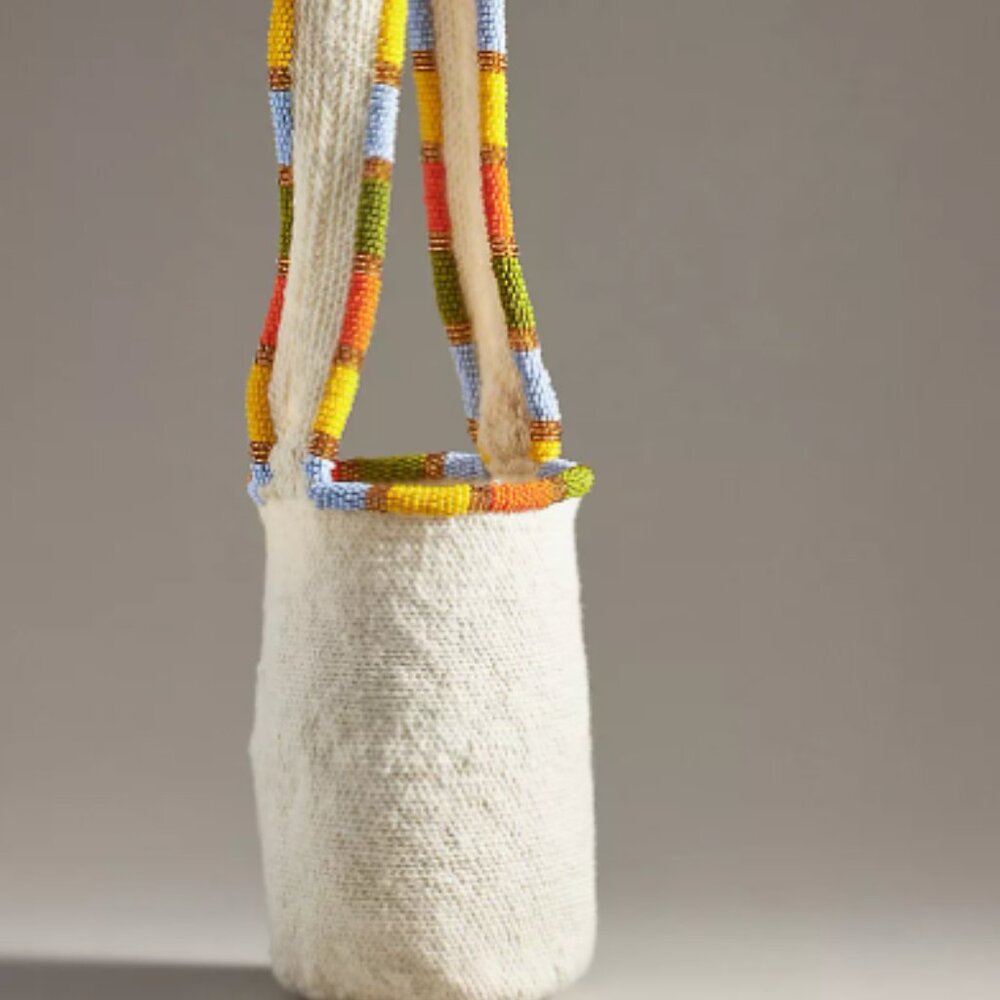 Soraya Hennessy Handmade Multicolor Beaded Bucket Bag - NWOT - Picture 4 of 4